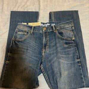 Wrangler Men's Dark Blue Slim Jeans